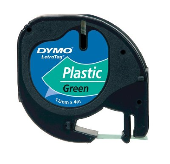 Dymo LT műanyag szalag 4m, zöld