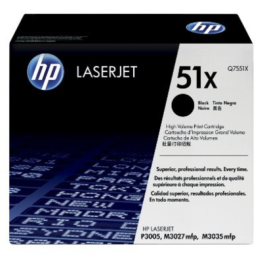 HP Q7551X/51X toner, fekete