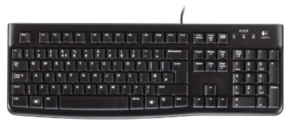 Logitech K120 billentyűzet, fekete