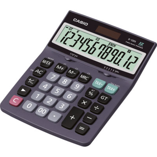 Casio D-120S asztali számológép fekete