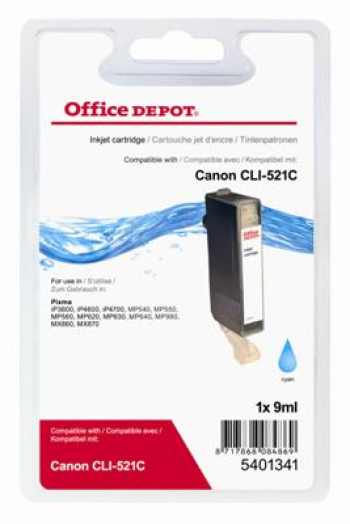Office Depot Canon CLI521 kompatibilis patron