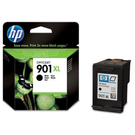 HP CC654AE/901XL patron, fekete