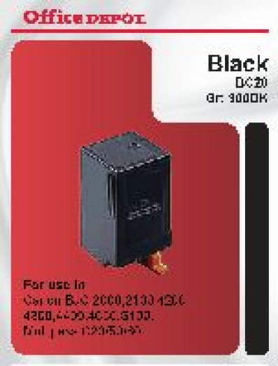 Office Depot Canon BC20 kompatibilis patron, fekete