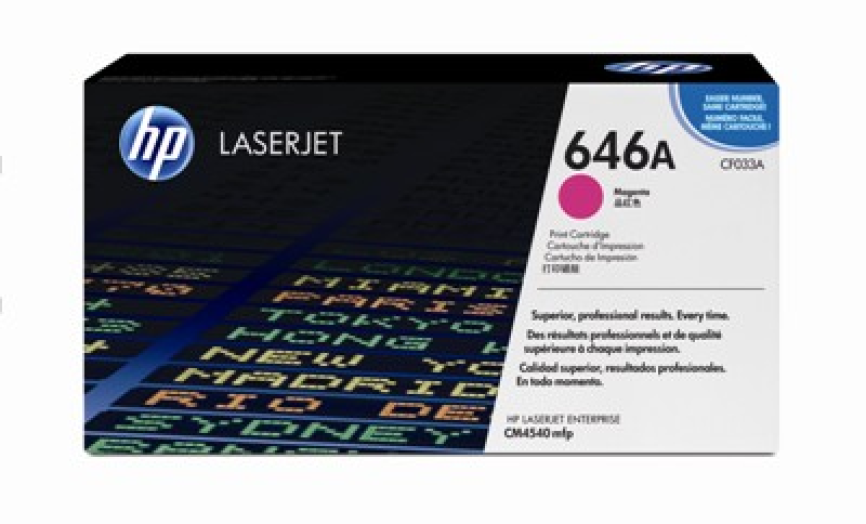HP CF033A toner, bíbor