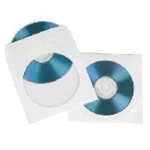 Silverline papír CD tok 100db/cs, fehér