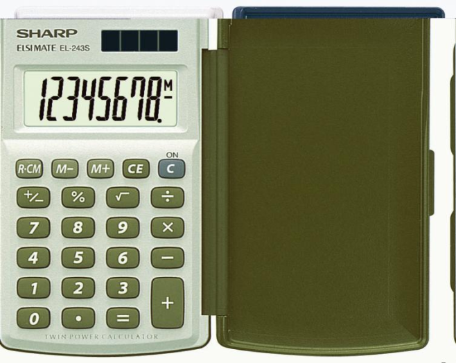 Sharp EL-243S zsebszámológép