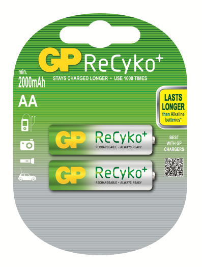 GP Recyko tölthető elem 2db/blister