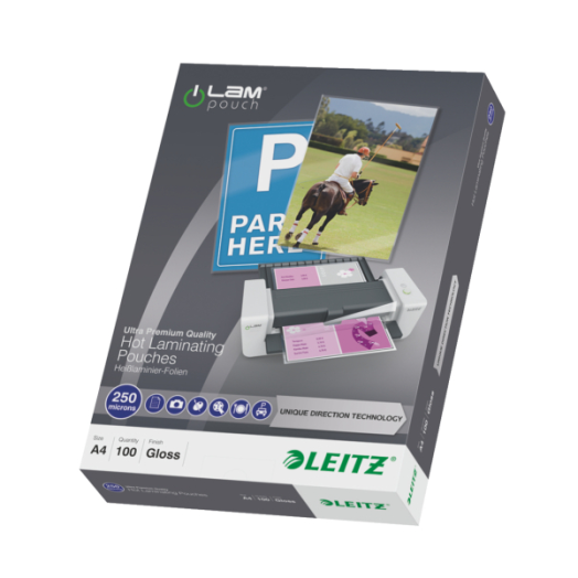 Leitz A4 250mic lamináló fólia, 100db/cs
