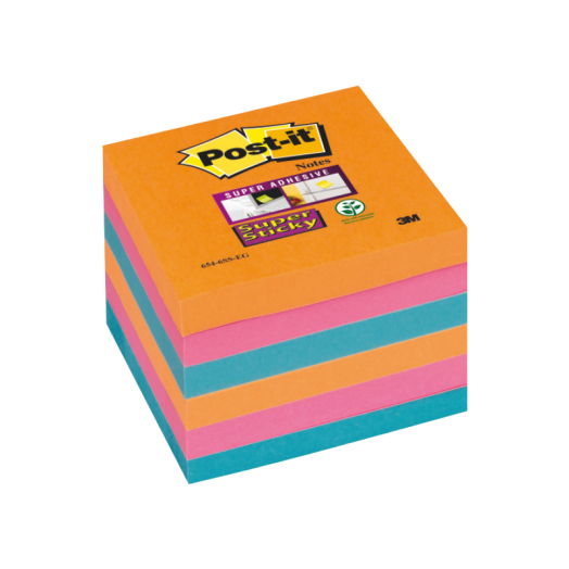 Post-it Super Sticky jegyzet tömb 76x76mm 6 tömb/csomag