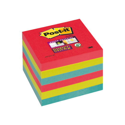 Post-it Super Sticky jegyzet tömb 76x76mm 6 tömb/csomag