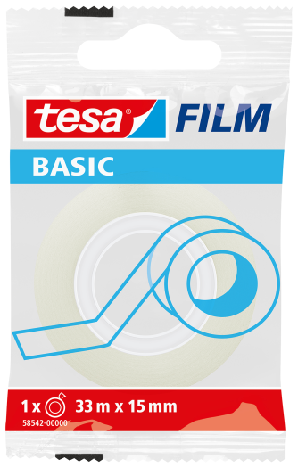 Tesa Basic átlátszó irodai szalag