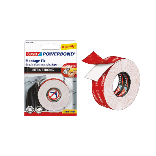 Tesa Powerbond extra erős kétoldalas 1,5mx19mm