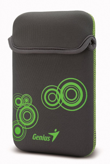 Genius GS-701 7' sleeve tablet táblagép tok, szürke/zöld
