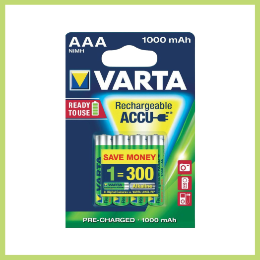 Varta mikro ceruza akku AAA 1000mAh 4db/cs