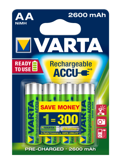 Varta Professional AA ceruza akku 2500mAh R2U, 4db/cs
