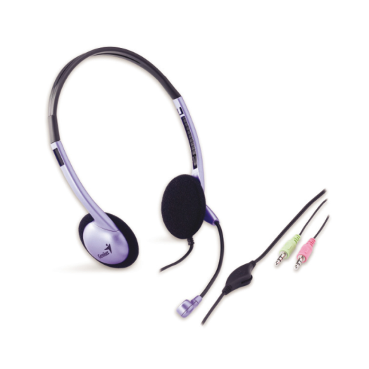 Genius HS-02B mikrofonos fejhallgató