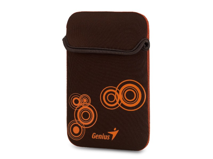 Genius GS-701 7' táblagép tok, sleeve, barna/narancs