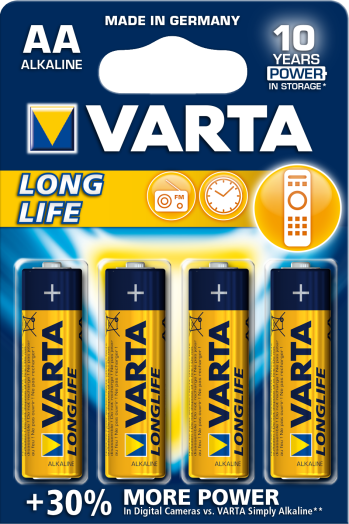 Varta LONGLIFE EXTRA AA ceruza tartós elem, 4db/cs