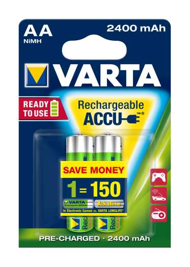 Varta power akku 2400mAh 2db/cs