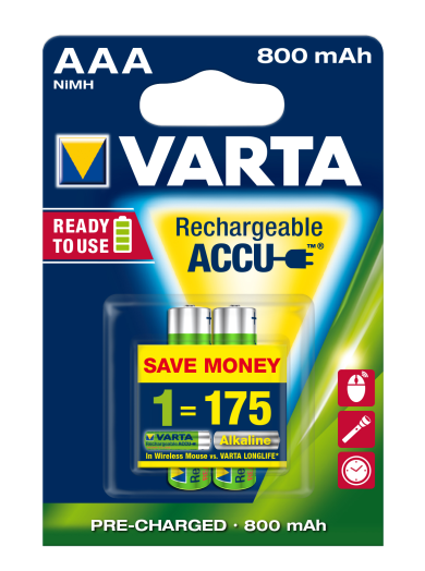 Varta Prifessional AAA mikro ceruza akku 800mAh 2db/cs