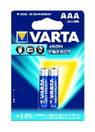Varta HIGH ENERGY AAA mikro ceruza tartós elem, 2db/cs