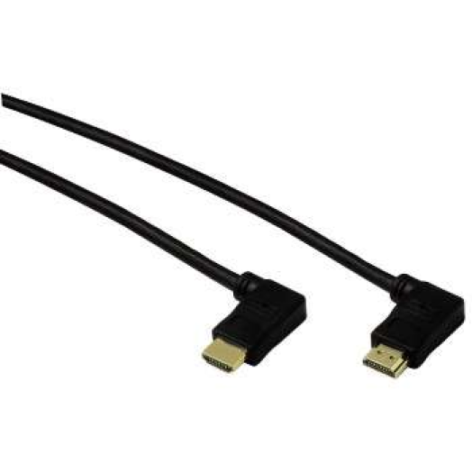 HAMA HDMI-HDMI kábel TL 90fokban forgatható csatlakozó