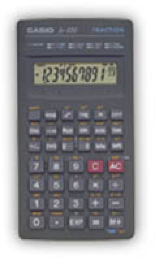 Casio FX-220 Plus tudományos számológép, türkiz-kék