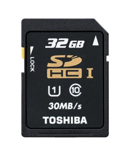 Toshiba 32GB SDHC memóriakártya, Class 10