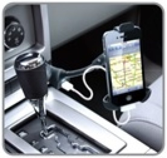 Yenkee YSM 403 mobiltelefon tartó USB töltővel