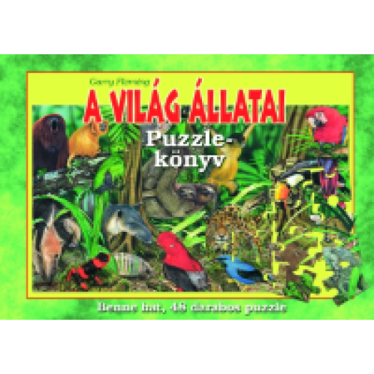 A világ állatai - puzzle-könyv