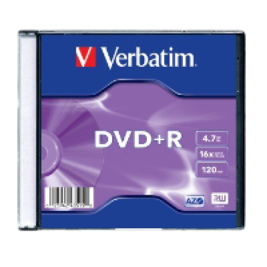 DVD+R lemez 4,7 GB 16x, vékony tok AZO