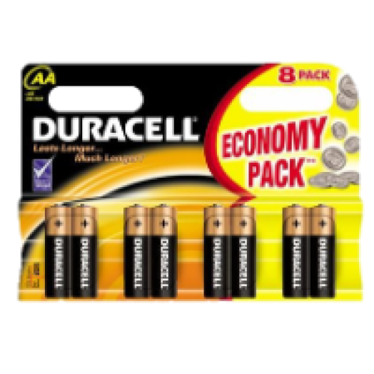Duracell BSC 8 db AA elem