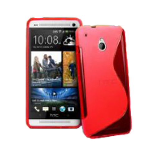 HTC One Mini szilikon hátlap piros