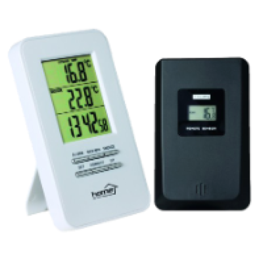 HC 11 vezeték nélküli külső/belső hőmérő ébresztőórával
