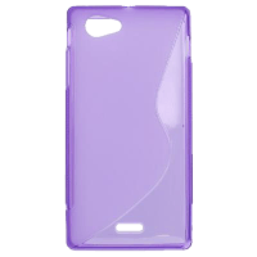 Sony Xperia J lila szilikon hátlap