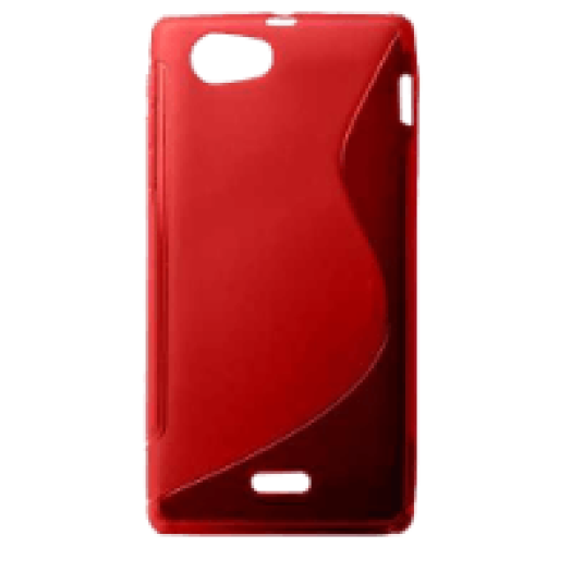 Sony Xperia J piros szilikon hátlap