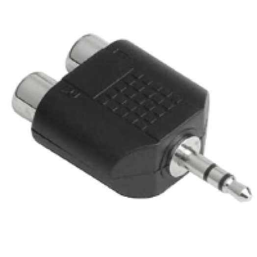 43359  3,5 mm jack apa - 2 x RCA anya adapter
