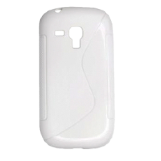 Galaxy S3 mini szilikon fehér hátlap