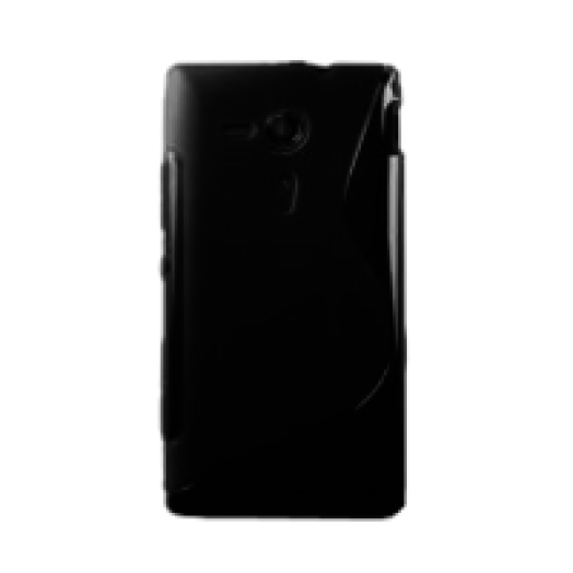 Xperia SP TPUS szilikon fekete hátlap