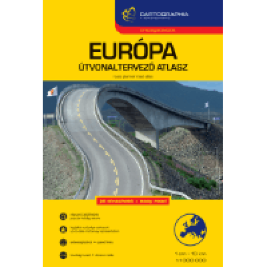 Európa útvonaltervező atlasz, 1:1000000