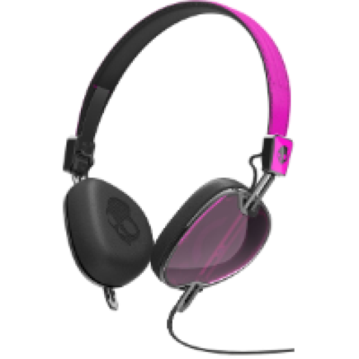 S5AVFM-313 NAVIGATOR Hot Pink/Black mikrofonos fejhallgató