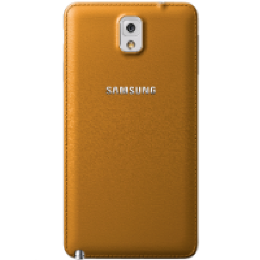 Galaxy Note 3 mustársárga bőr hátlap és külső akkumulátor