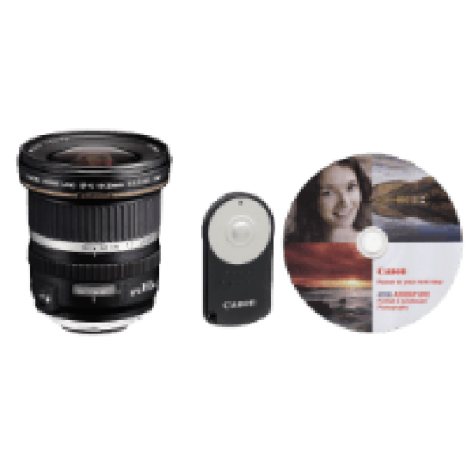 EF-S 10-22 mm + RC-6 + DVD KIT