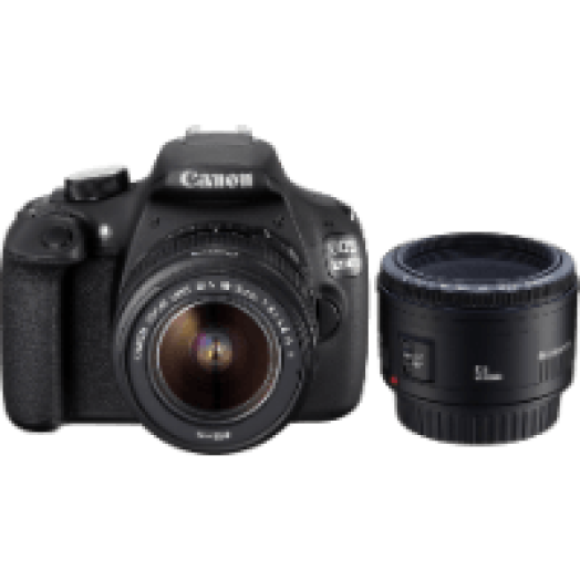 EOS 1200D + 18-55 mm DC + 50 mm f/1.8 Kit