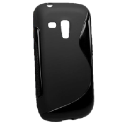 Galaxy S3 mini szilikon fekete hátlap