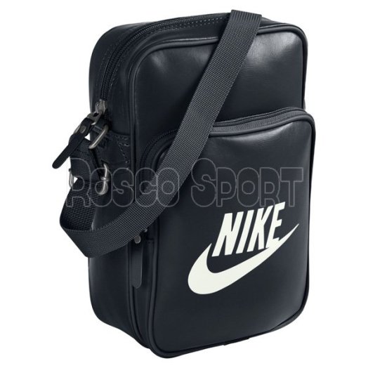 Nike Heritage Si small oldaltáska, fekete-fehér