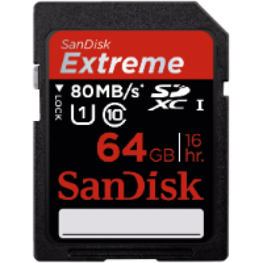 SDXC kártya 64Gb Extreme (123815)