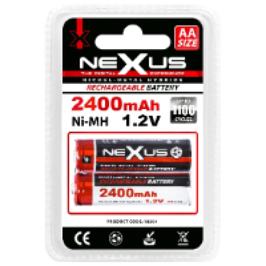 2400mAh AA NI-MH 2db akkumulátor