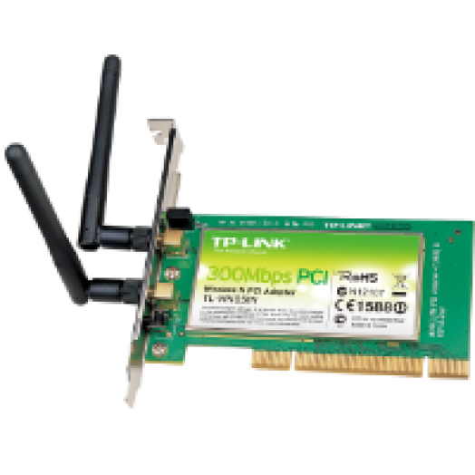 TL-WN851N 300Mbps wireless PCI kártya 2 antennával