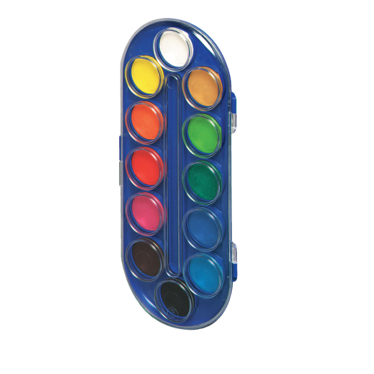 Herlitz vízfesték 12 szín ovális, nagy